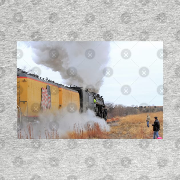 Big Boy 4014 with Smoke,Steam and Prairie grass Black Wolf Kansas by ROBERTDBROZEK